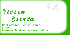 vivien cserta business card